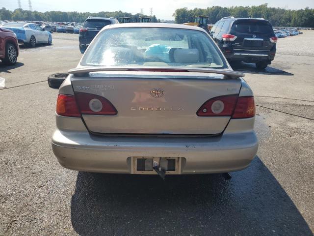 2T1BR12EX2C524634 - 2002 TOYOTA COROLLA CE BEIGE photo 6