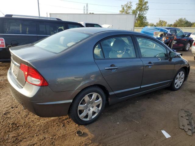 2HGFA16529H326909 - 2009 HONDA CIVIC LX GRAY photo 3