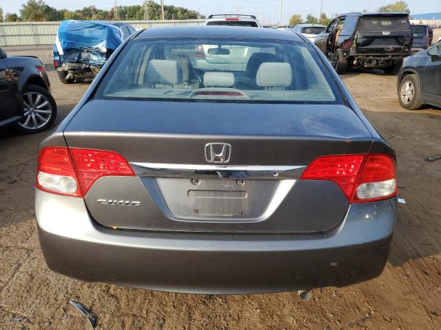 2HGFA16529H326909 - 2009 HONDA CIVIC LX GRAY photo 6