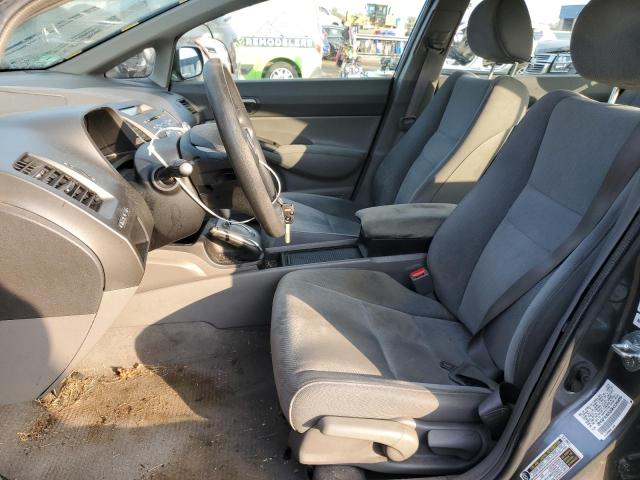 2HGFA16529H326909 - 2009 HONDA CIVIC LX GRAY photo 7