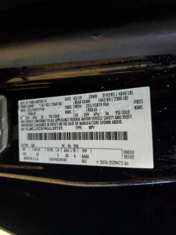 5LMCJ3C91KUL35133 - 2019 LINCOLN MKC RESERVE BLACK photo 13