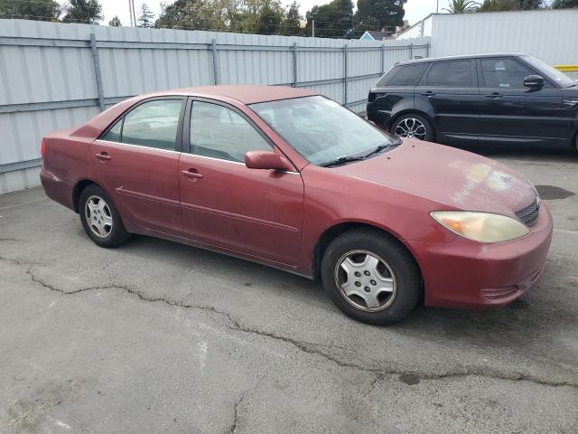 4T1BF32K82U031396 - 2002 TOYOTA CAMRY LE ბურგუნდია ფოტო 4
