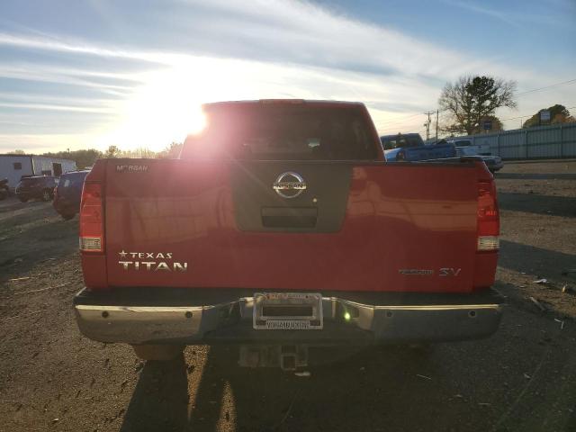 1N6BA0ED9BN313665 - 2011 NISSAN TITAN S RED photo 6