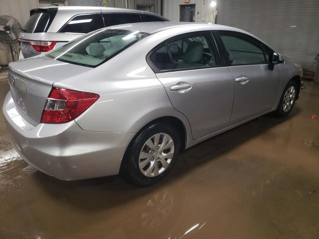 19XFB2F59CE070482 - 2012 HONDA CIVIC LX SILVER photo 3