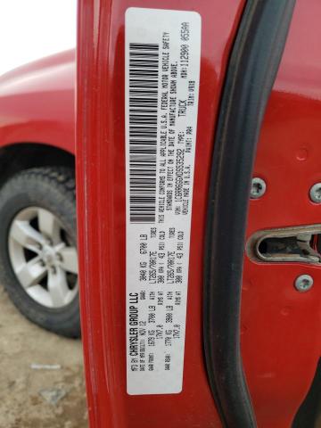 1C6RR6GGXDS535292 - 2013 RAM 1500 SLT RED photo 12