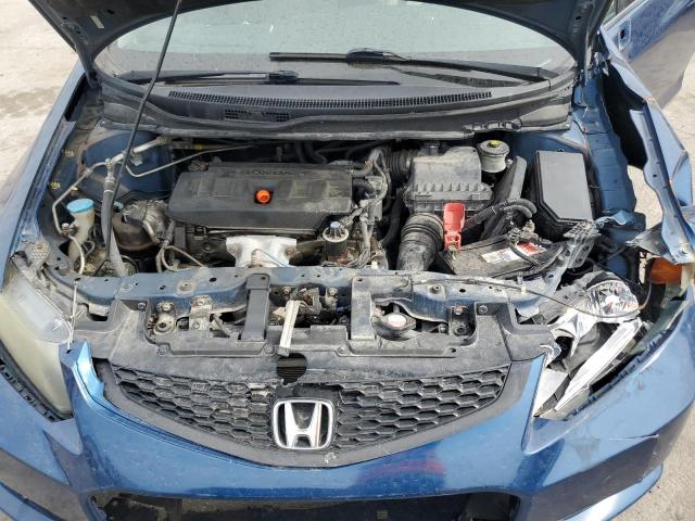 2HGFG3B89CH500783 - 2012 HONDA CIVIC EX BLUE photo 11