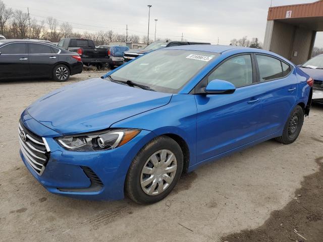 KMHD74LF2HU400856 - 2017 HYUNDAI ELANTRA SE BLUE photo 1