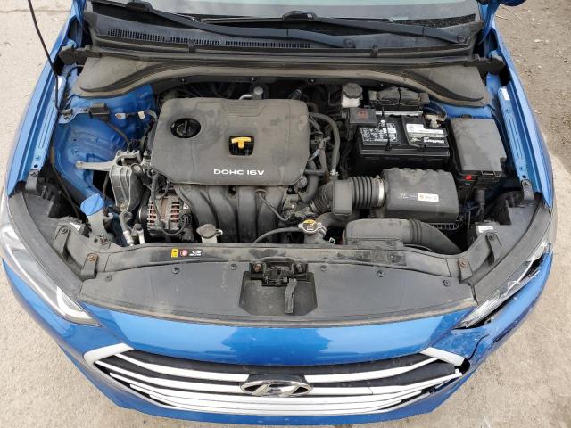 KMHD74LF2HU400856 - 2017 HYUNDAI ELANTRA SE BLUE photo 11