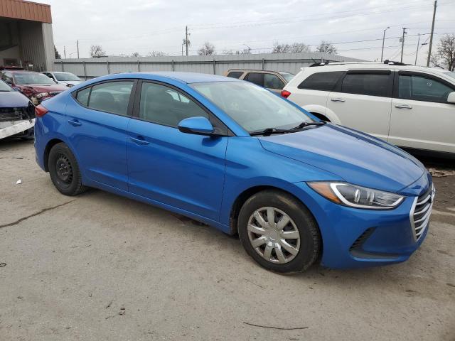 KMHD74LF2HU400856 - 2017 HYUNDAI ELANTRA SE BLUE photo 4