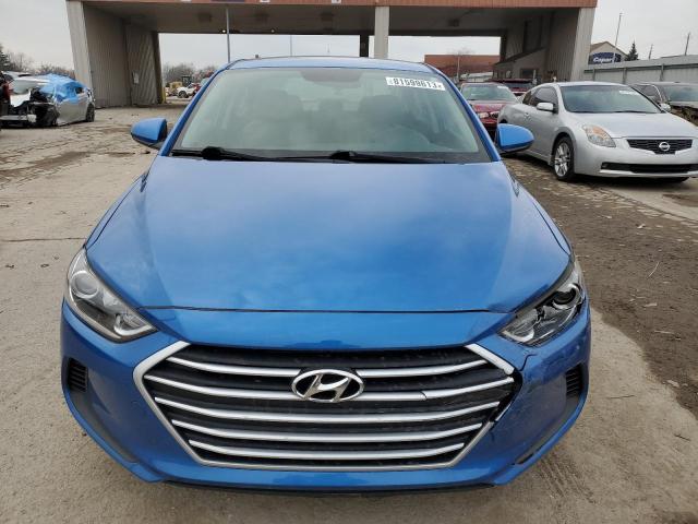 KMHD74LF2HU400856 - 2017 HYUNDAI ELANTRA SE BLUE photo 5