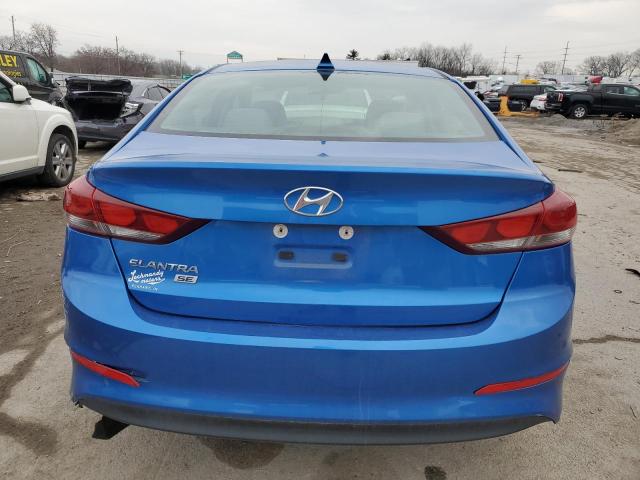 KMHD74LF2HU400856 - 2017 HYUNDAI ELANTRA SE BLUE photo 6