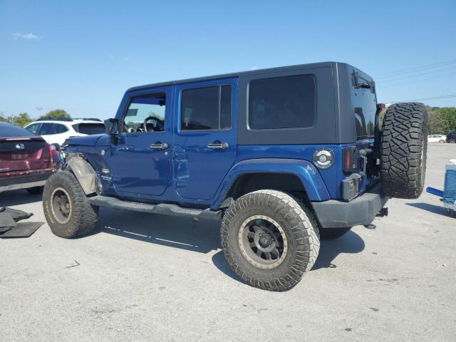 1J4GA59169L770214 - 2009 JEEP WRANGLER UNLIMITED SAHARA BLUE photo 2