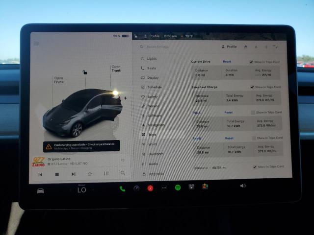 7SAYGDEE5PA057607 - 2023 TESLA MODEL Y Մոխրագույն լուսանկար 9