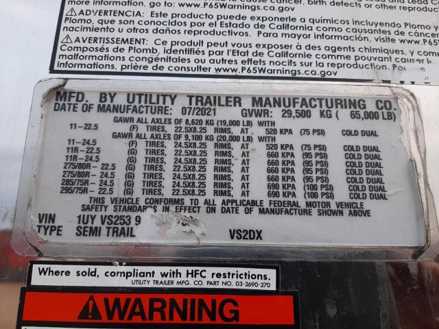 1UYVS2539N3512703 - 2022 UTILITY TRAILER WHITE photo 10