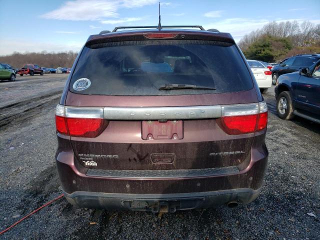 1C4RDJEG0CC330697 - 2012 DODGE DURANGO CITADEL BURGUNDY photo 6