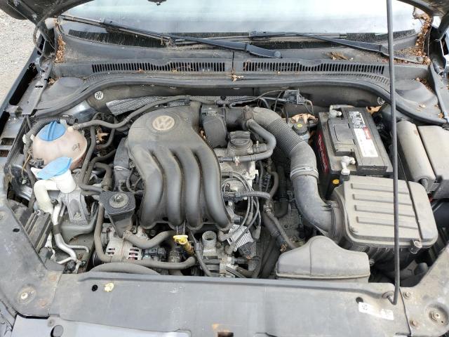 3VW2K7AJ7EM231420 - 2014 VOLKSWAGEN JETTA BASE GRAY photo 11