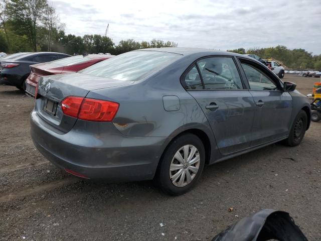 3VW2K7AJ7EM231420 - 2014 VOLKSWAGEN JETTA BASE GRAY photo 3