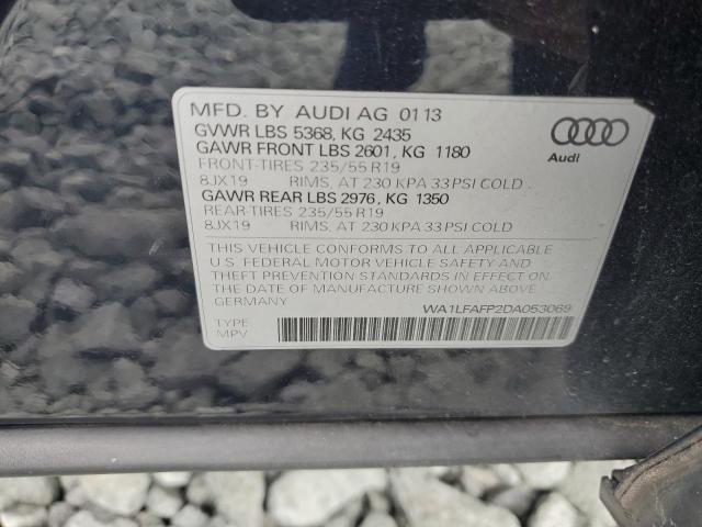 WA1LFAFP2DA053069 - 2013 AUDI Q5 PREMIUM PLUS 灰色 照片 13