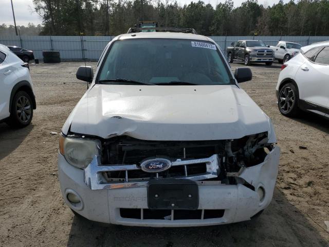 1FMCU0DGXAKC61033 - 2010 FORD ESCAPE XLT WHITE photo 5