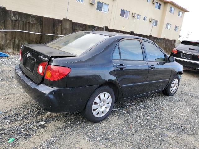 1NXBR32E83Z022121 - 2003 TOYOTA COROLLA CE BLACK photo 3