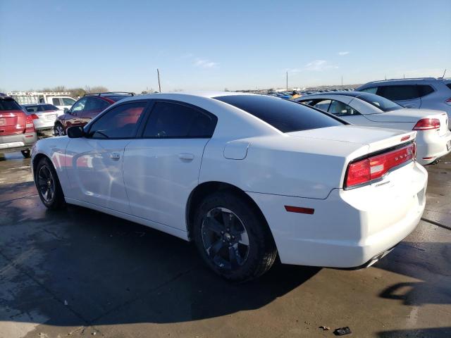 2C3CDXBG6EH240570 - 2014 DODGE CHARGER SE WHITE photo 2