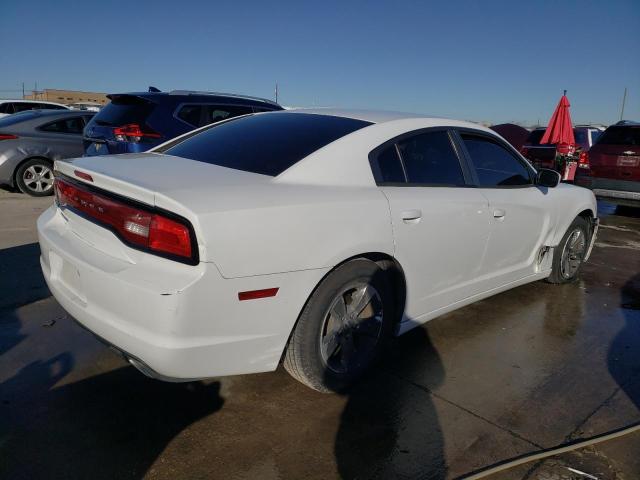 2C3CDXBG6EH240570 - 2014 DODGE CHARGER SE WHITE photo 3