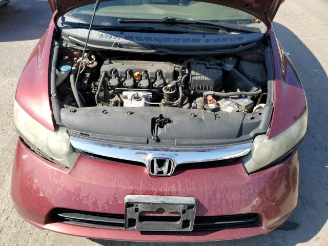 1HGFA16508L072053 - 2008 HONDA CIVIC LX BURGUNDY photo 11