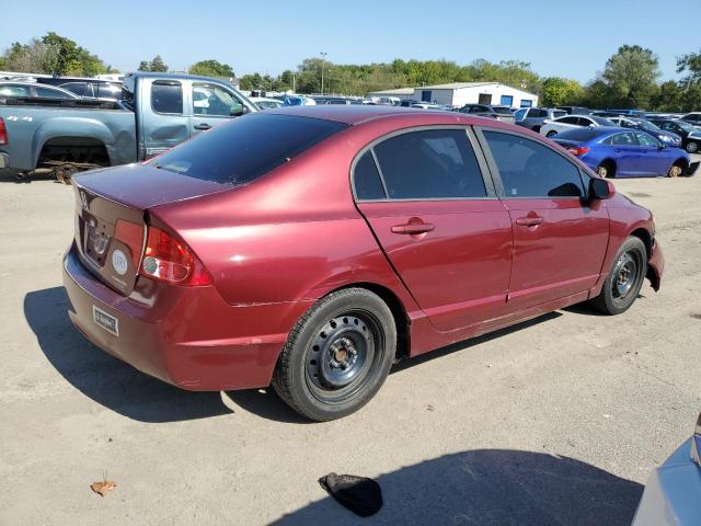 1HGFA16508L072053 - 2008 HONDA CIVIC LX BURGUNDY photo 3