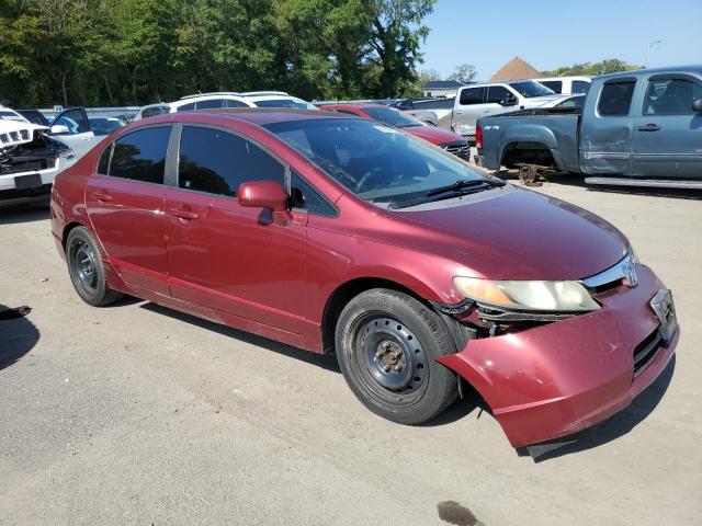 1HGFA16508L072053 - 2008 HONDA CIVIC LX BURGUNDY photo 4