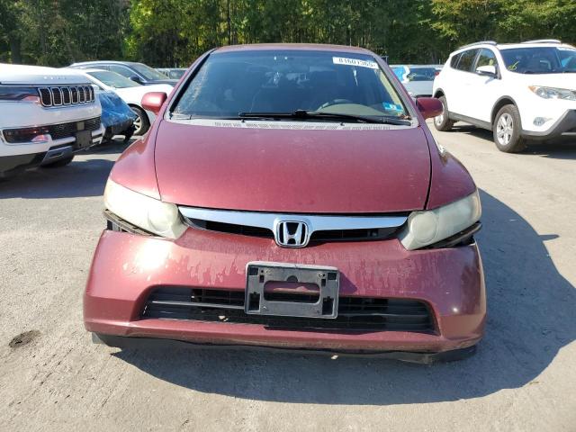 1HGFA16508L072053 - 2008 HONDA CIVIC LX BURGUNDY photo 5