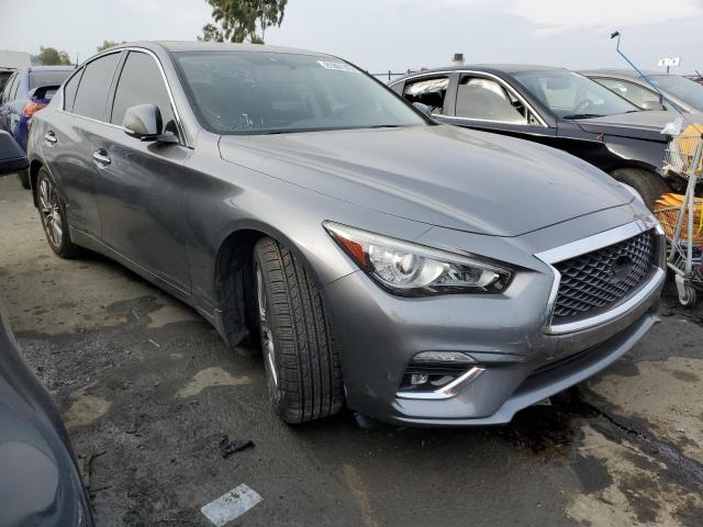 JN1EV7AP5JM352371 - 2018 INFINITI Q50 LUXE GRAY photo 4