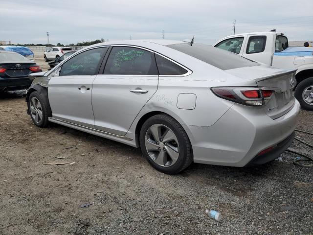 KMHE34L13GA017027 - 2016 HYUNDAI SONATA HYBRID SILVER photo 2