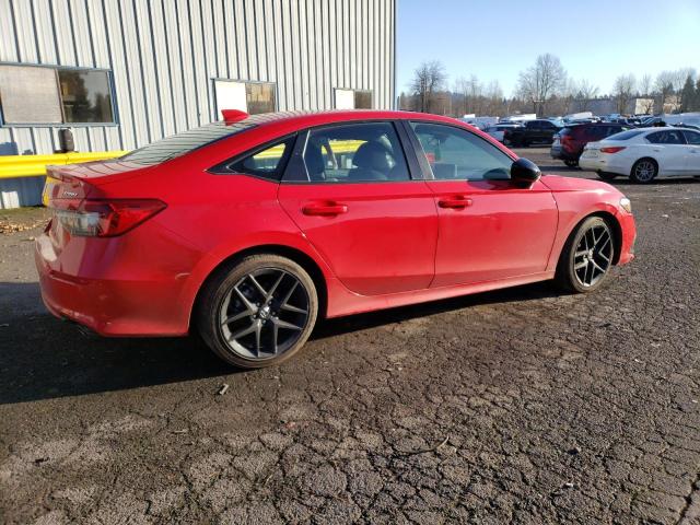 2HGFE2F58NH598806 - 2022 HONDA CIVIC SPORT წითელი ფოტო 3