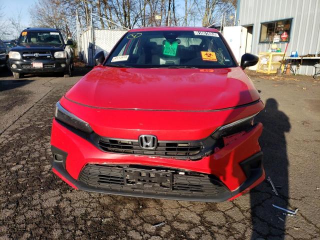 2HGFE2F58NH598806 - 2022 HONDA CIVIC SPORT წითელი ფოტო 5