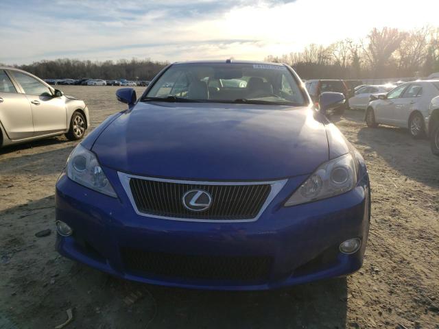 JTHFE2C24A2501109 - 2010 LEXUS IS 350 BLUE photo 5