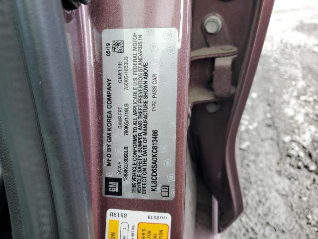 KL8CD6SA0KC813486 - 2019 CHEVROLET SPARK 1LT 紫色 照片 12