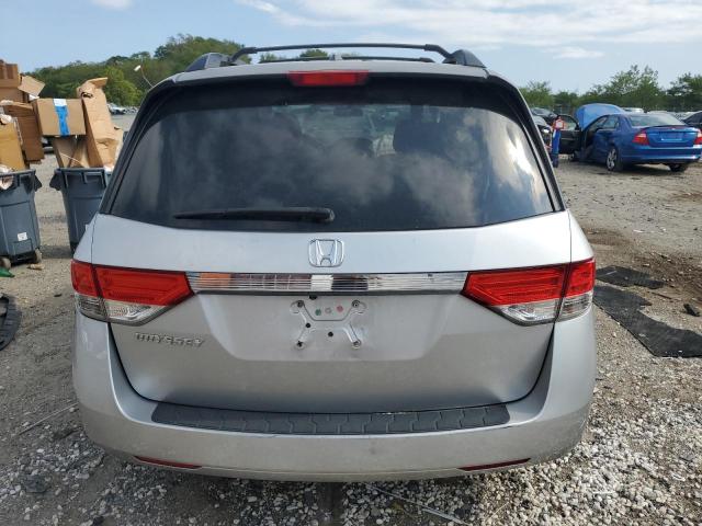 5FNRL5H64FB019214 - 2015 HONDA ODYSSEY EXL SILVER photo 6