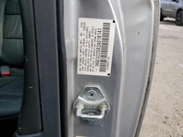 1HGCG32562A016141 - 2002 HONDA ACCORD EX SILVER photo 12