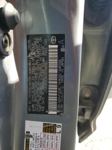 JTDKB20U553058080 - 2005 TOYOTA PRIUS 灰色 照片 12