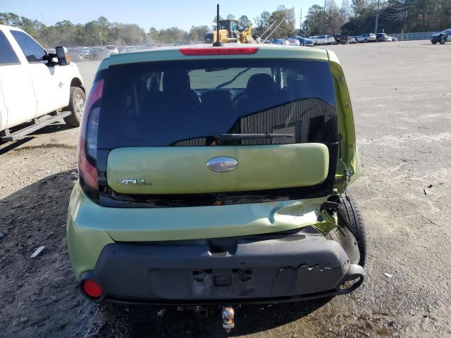 KNDJN2A24E7715010 - 2014 KIA SOUL GREEN photo 6