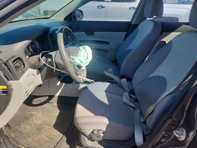 KMHCN4AC6AU494336 - 2010 HYUNDAI ACCENT GLS CHARCOAL photo 7