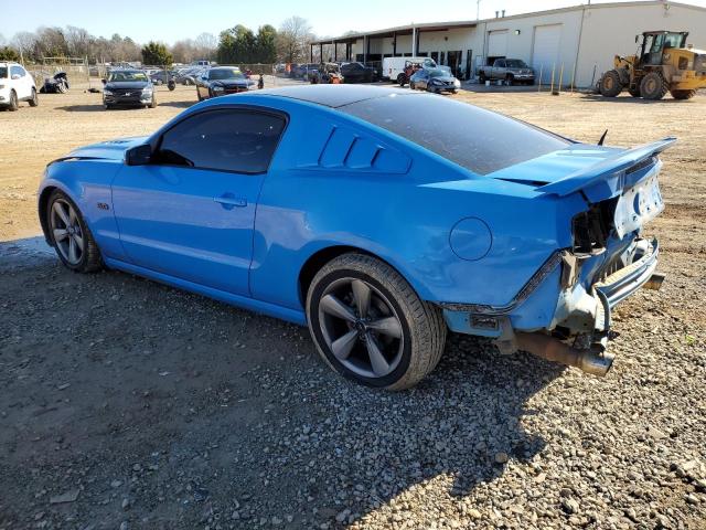 1ZVBP8CF7E5223761 - 2014 FORD MUSTANG GT BLUE photo 2