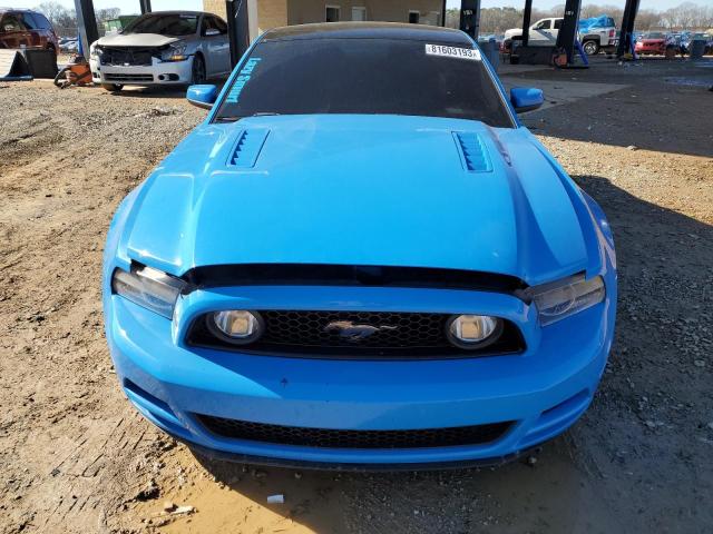 1ZVBP8CF7E5223761 - 2014 FORD MUSTANG GT BLUE photo 5