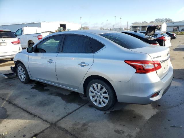 3N1AB7AP5KY340145 - 2019 NISSAN SENTRA S SILVER photo 2