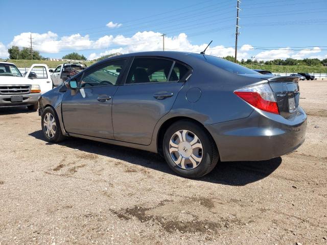 JHMFB4F24CS010462 - 2012 HONDA CIVIC HYBRID ნაცრისფერი ფოტო 2