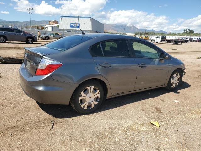 JHMFB4F24CS010462 - 2012 HONDA CIVIC HYBRID ნაცრისფერი ფოტო 3