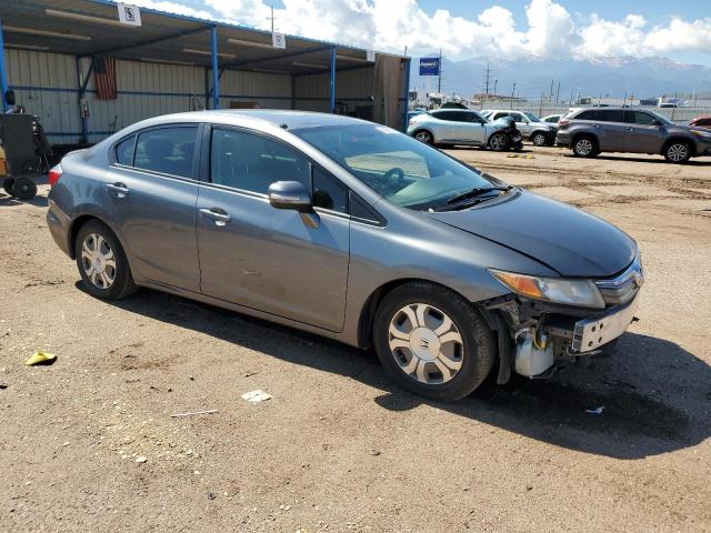 JHMFB4F24CS010462 - 2012 HONDA CIVIC HYBRID ნაცრისფერი ფოტო 4