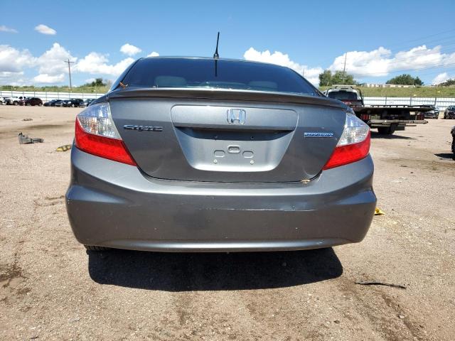 JHMFB4F24CS010462 - 2012 HONDA CIVIC HYBRID ნაცრისფერი ფოტო 6