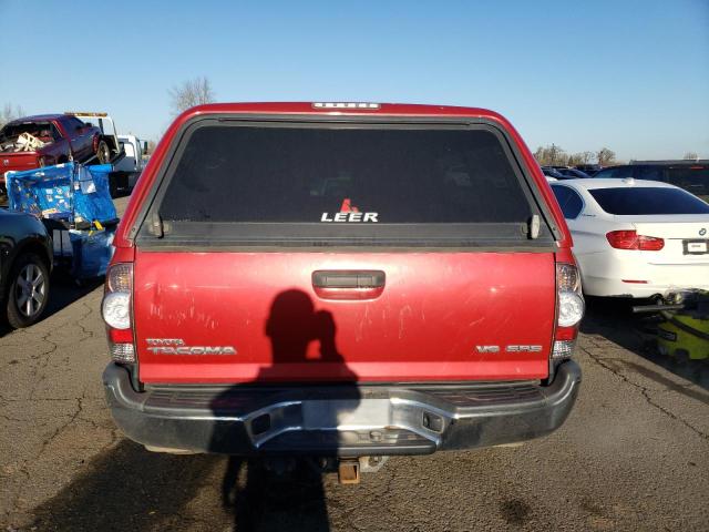 3TMMU4FN9DM050303 - 2013 TOYOTA TACOMA DOUBLE CAB LONG BED RED photo 6