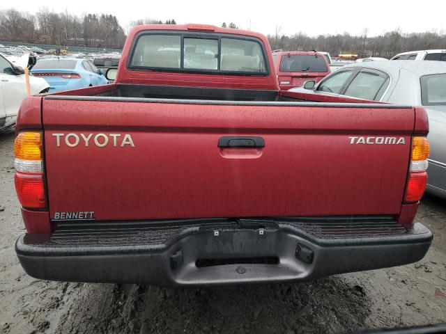 5TENL42N04Z461024 - 2004 TOYOTA TACOMA BURGUNDY photo 6